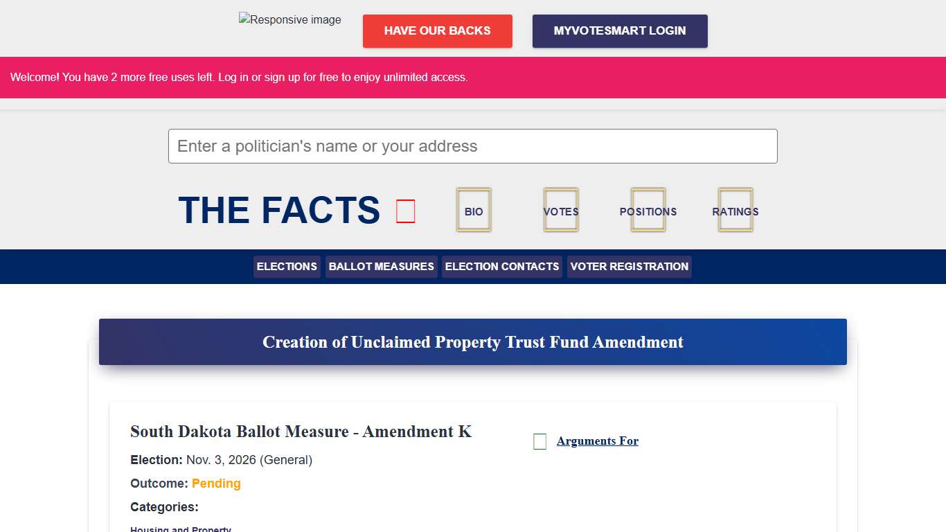 Vote Smart - Facts For All